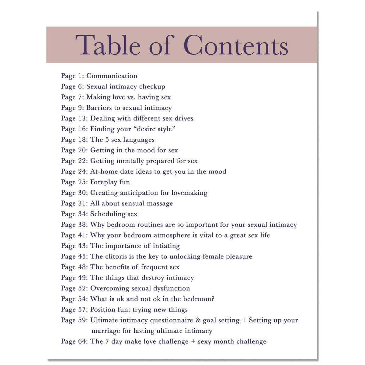 The Ultimate Intimacy Sexual Intimacy Marriage Blueprint