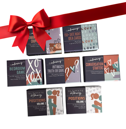 All 7 Card Decks (Positions Volume 1 and 2, Bedroom Game, Conversation Starters, Truth or Dare, Romantic and Sexy Coupons, Date Night Ideas)