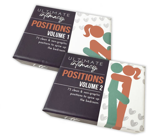 Sex Position Card Deck 2 Pack - Volumes 1 and 2, non-graphic with instructions