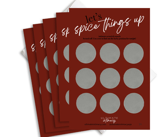 "Spice Things Up" Scratch Off Cards Pack Of 5