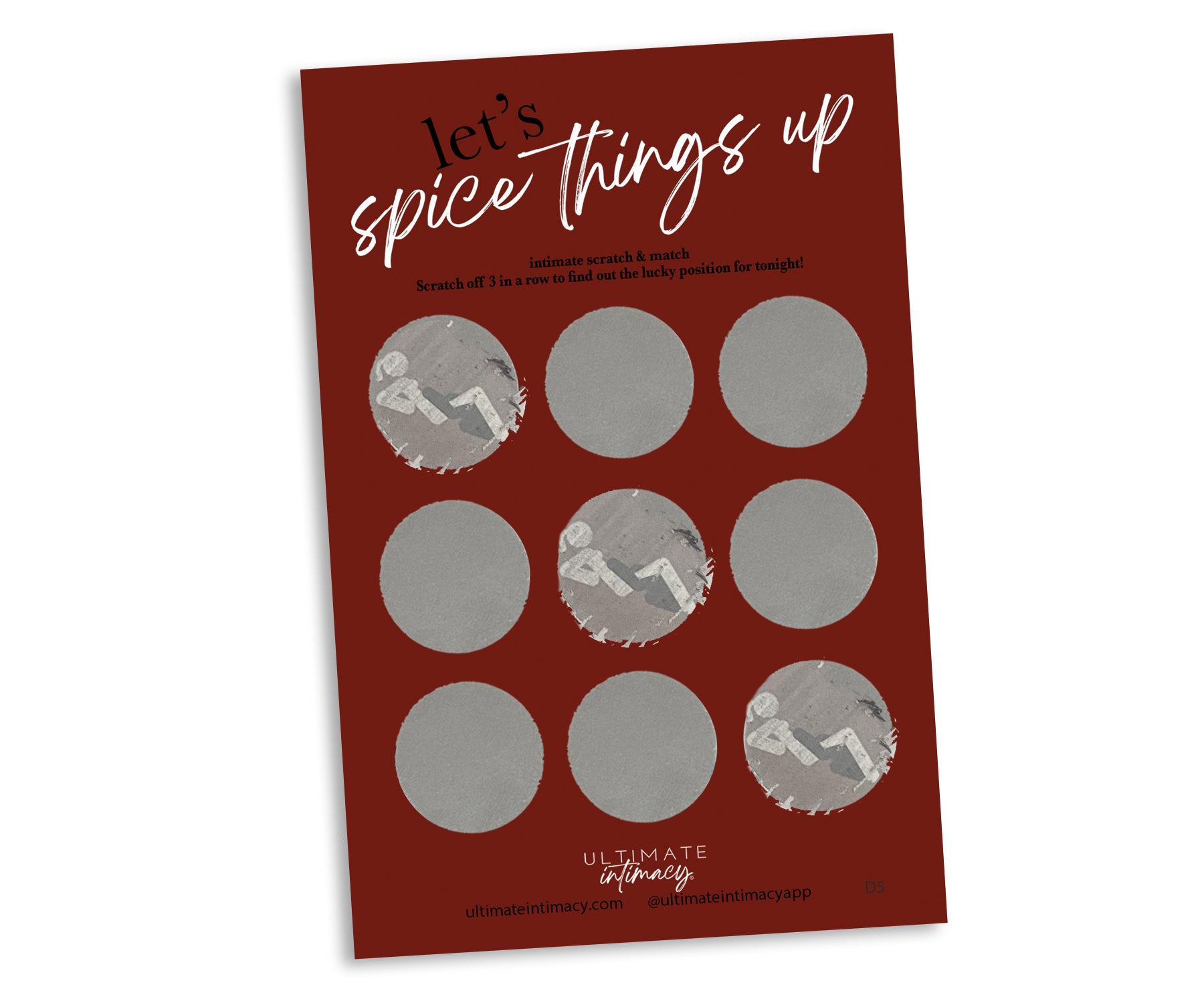 "Spice Things Up" Scratch Off Cards Pack Of 5