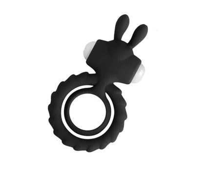 Rabbit Silicone Vibrating Ring For Her Pleasure