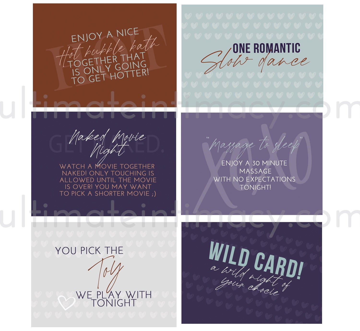 Romance & Sexy Coupon Book card deck, the perfect gift for your spouse! Over 75+ coupons!